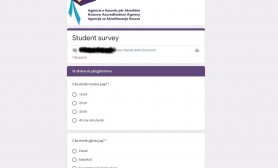 Njoftim për studentë rreth anketës nga Agjencia e Kosovës për Akreditim (AKA)